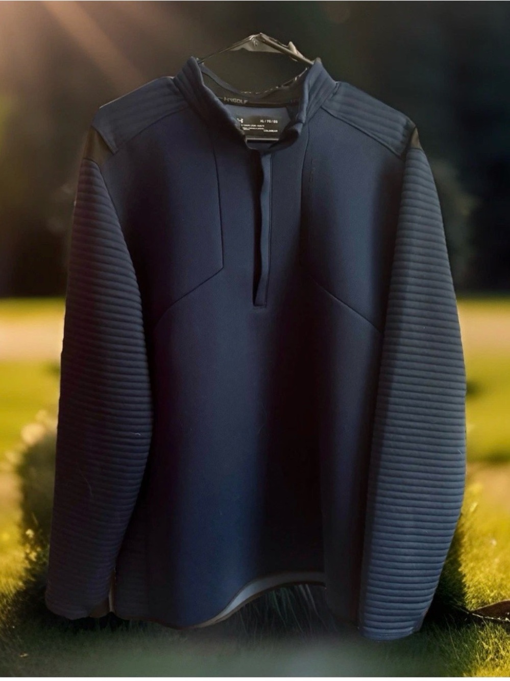 Under Armour Golf ColdGear Navy Blue XL Quarter Zip Pullover Jacket